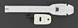 Thor Buckle/Strap Kit for Quadrant Boots , Color: Aluminum/White 3430-0126