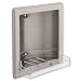 Franklin Brass 9096SN Soap Dish with Beveled Edges, Recessed, Satin Nickel