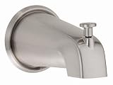5-1/2 Wall Mount Tub Spout With Diverter Brushed Nickel
