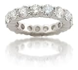 Diamond Platinum Eternity Wedding Band Ring