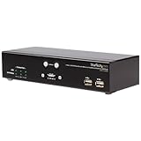 StarTech.com 2 Port USB KVM Switch with Ethernet Switch and Audio and USB Hub (SV231USBAN)