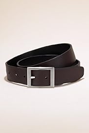 Luxury Leather Square Buckle Reversible Belt