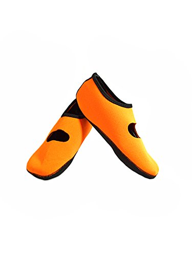 Nufoot Mary Janes Indoor Womens Shoes Slipper, Orange, Large