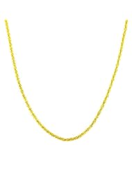 18 Karat Yellow Gold over Sterling Silver Sparkle Chain (18 Inch)