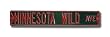 MINNESOTA WILD "MINNESOTA WILD AVE" Authentic METAL STREET SIGN (6" X 36")