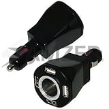 Amzer Quad USB Vehicle Power Charger with Power Socket
