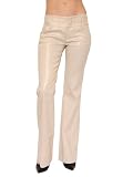 Women's Alice + Olivia Linen Olivia Trouser Pant in Tan