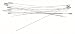 Hat Pins 6" 12/Pkg-Nickel