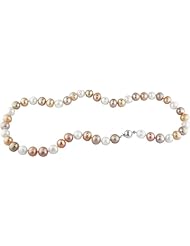 Sterling-Silver 8-8.5 MM White Freshwater Cultured Pearl Strand, 18"