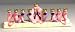Ballerina Hanukah Menorah - Ceramic Handpainted