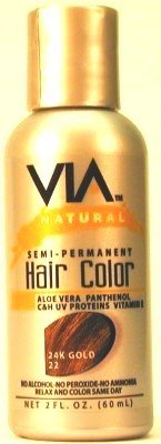 Via Natural Semi-Perm 2 24K Gold