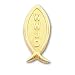 Gold-plated Ichtus WWJD Tie Tack