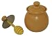 Chantal Ceramic 11-Ounce Sugar Honey Bowl with Dripper, Semi Gloss Curry Yellow