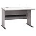BUSH BUSINESS FURNITURE WC14548 Furniture Series A 48W Desk in Pewter and White Spectrum