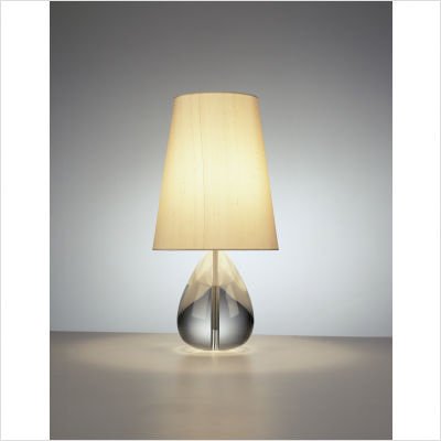 Claridge Teardrop Table Lamp with Oyster Gray Shade