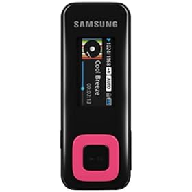 Samsung YP-F3 2GB Sports Clipper MP3 Player - Pink