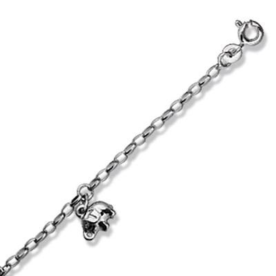 Schmuck-Pur Echt/- Silber Fußkette mit Motiv-Behang “Elefant”