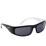 HOVEN GREASER 10-4801 BLACK-WHITE HANDMADE ACETATE FRAME GREY LENS PLASTIC SUNGLASSES. by 