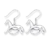 Sterling Silver Horse Pierced Earrings QE4826