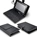 clavier + housse etui support noir compatibilite universel pour PC tablette 7 pouce 7" 2 Acer Asus Saumsung Hp et autres epad apad