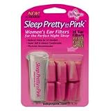 Sleep Pretty in Pink Womens Ear Plugs Plus Free Case - 7 Pairs