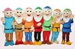 Snow White's 7 Dwarfs All 7 Adult Mascot Costume