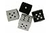 Chocolate Praline Dice BLACK/WHITE pack of 50