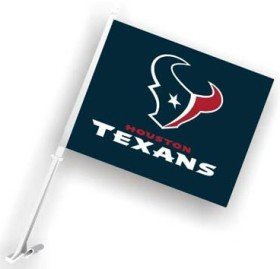NFL Houston Texans Navy Blue Car Flag
