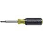 Klein 32476 5-in-1 Screwdriver/Nut Driver, Yellow and Black