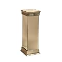 Mirrored Pedestal - Silver Leaf (36")