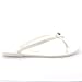 Womens Beach Summer Vacation Shoes Jelly Bow Flip Flops Slip On Sandals - White - 7 - 38 - CD0084