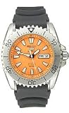 Seiko 5 Automatic Silicone Strap Orange Dial Men's watch #SNZG49