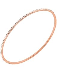 3.00 ct. tw Round Diamond Bangle Bracelet in Prong Setting - G-H SI1 - 18 Kt. Rose Gold