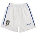 Nike Brasilien Ausw&auml;rtsshort wei&szlig;/blau WM2010 Farbe: wei&szlig;/blau