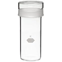 Kimble Kimax Glass Tall Cylindrical Weighing Bottle, with Short Length Joint