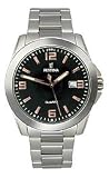 Festina Steel Collection Brushed/polished Bracelet Black Dial Men's watch #F16376/6