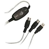 USB MIDI Input Output Cable Converter PC Notebook