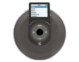 Macally Portable Stereo Speaker for iPod nano 1G (Black)