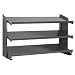 Akro-Mils APRBENCH 3 Shelf Powder Coated Steel Single Sided Pick Bench Rack, 12-Inch Deep by 36-Inch Wide by 21-Inch High