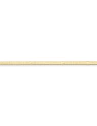 14k Yellow Gold 7in 3.0mm Silky Herringbone Chain Bracelet. Metal Wt- 2.66g