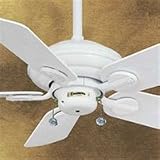Casablanca Fans 7711D 40 Utopian Contemporary Outdoor Snow White Ceiling Fan w/ B817 Blades