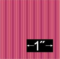 Victorian Gathering Stripe Red Dollhouse Miniature Wallpaper