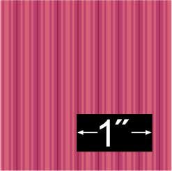 Victorian Gathering Stripe Red Dollhouse Wallpaper