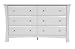 Offspring Kenora 6 Drawer Double Dresser, White