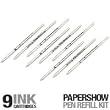 PaperShow Pen Ink Refill Kit Includes 9 Ink Cartridges