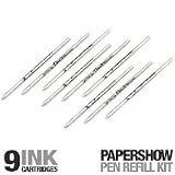 PaperShow Pen Ink Refill Kit Includes 9 Ink Cartridges