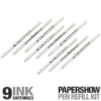 PaperShow Pen Ink Refill Kit Includes 9 Ink Cartridges