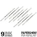 PaperShow Pen Ink Refill Kit Includes 9 Ink Cartridges