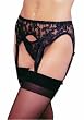 Lace Garter Belt With Matching Thong Available