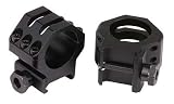 Weaver 1-Inch Six Hole Tactical High Rings (Matte Black)